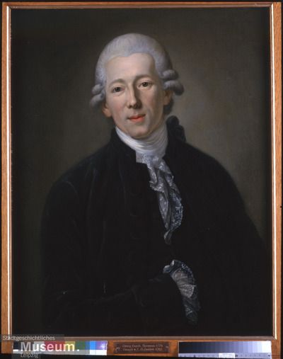 Retrato de Christian Gottfried Hermann, pintura al óleo de Ernst Gottlob