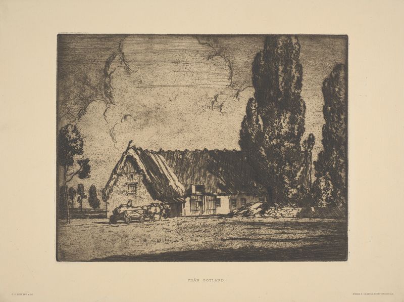 Paisaje etéreo en Från Gotland de Cardale Luck, pintura al óleo