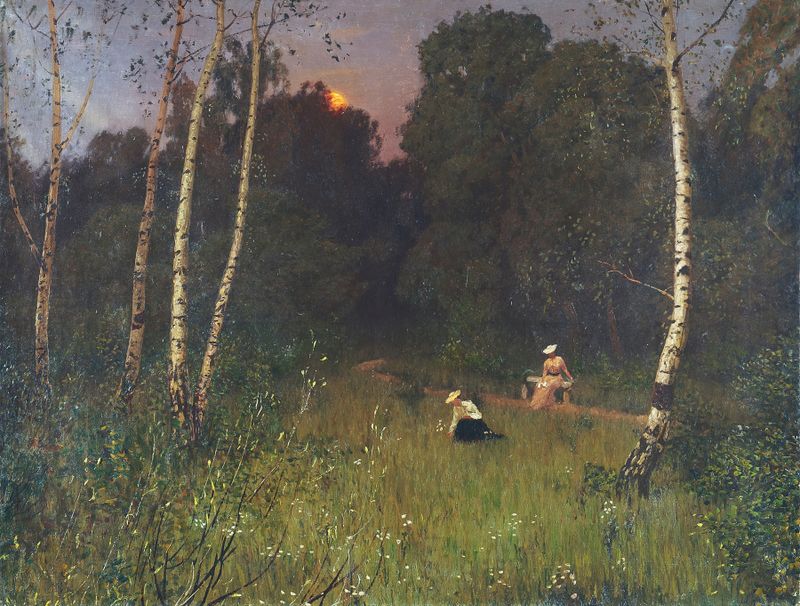 Twilight landscape by Nikolai Nikanorovich Dubovskoy, unknown medium