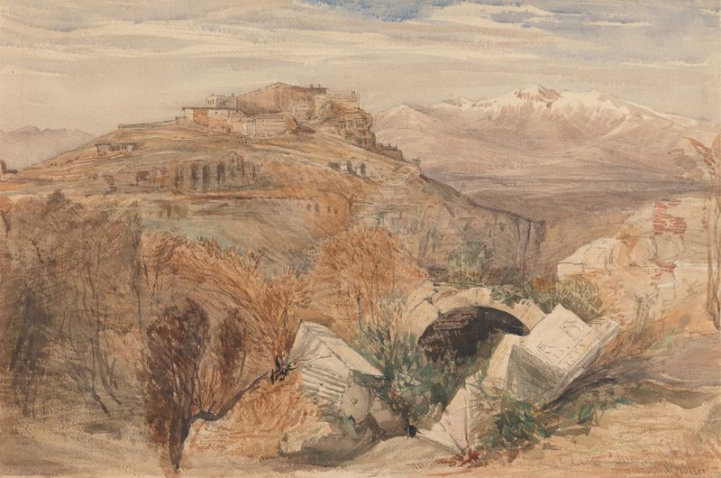 Landscape of Ilos, Lycia by William James Müller, oil on canvas