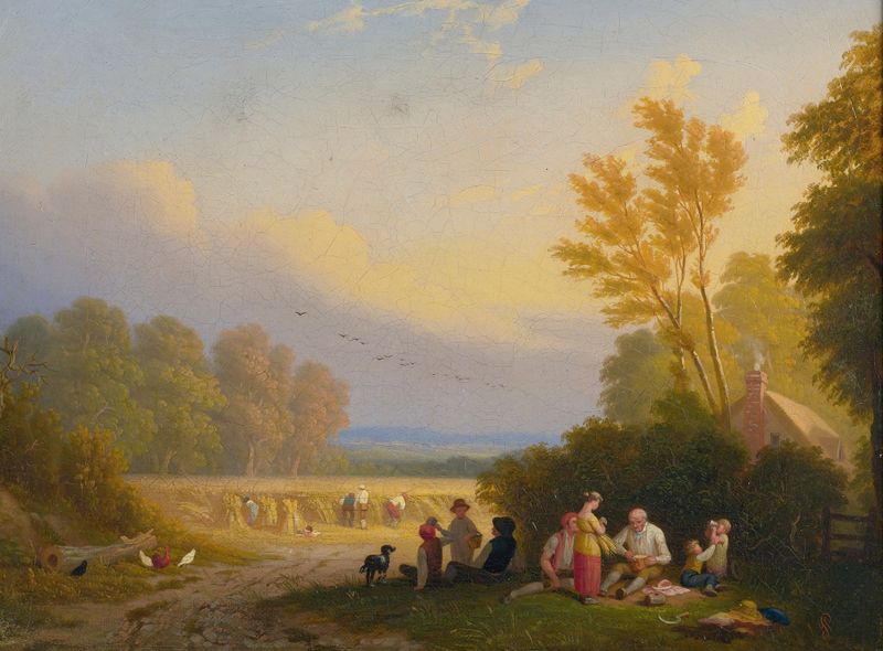The Four Seasons 2 de John Anthony Puller, impresionismo, representando un paisaje con colores vibrantes y luz.