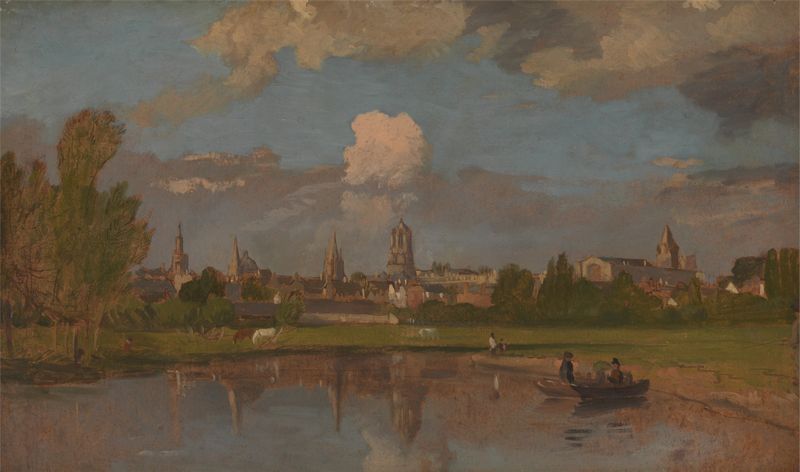 Landscape with Christ Church in Oxford, oil painting by William Turner of Oxford