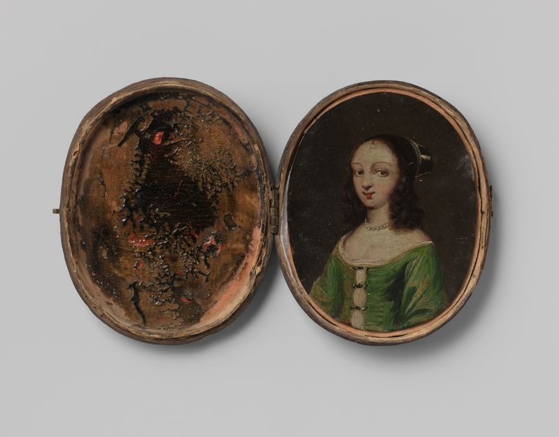 Retrato com trajes transparentes, pintura de Unknown Artist