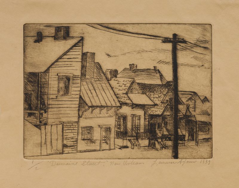 Dumaine Street, Nova Orleans de Lawrence Arthur Jones, meio desconhecido