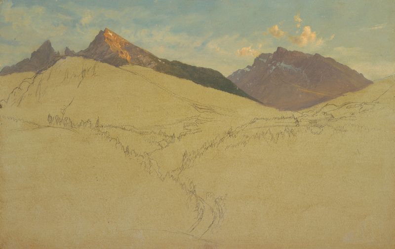 The Watzmann, cerca de Berchtesgaden, Baviera, pintura al óleo de Frederic Edwin Church