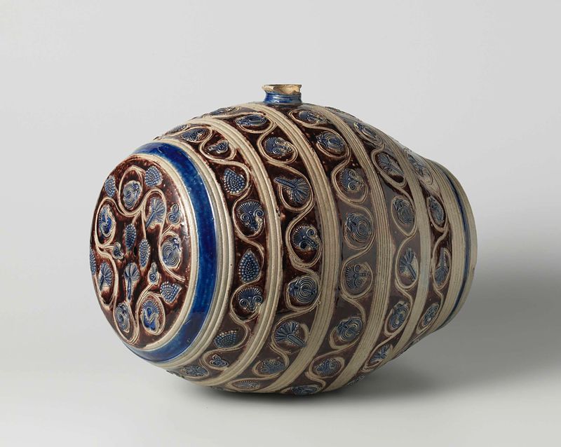 Recipiente em forma de barril de cerveja, estilo barroco, artista desconhecido, c. 1700