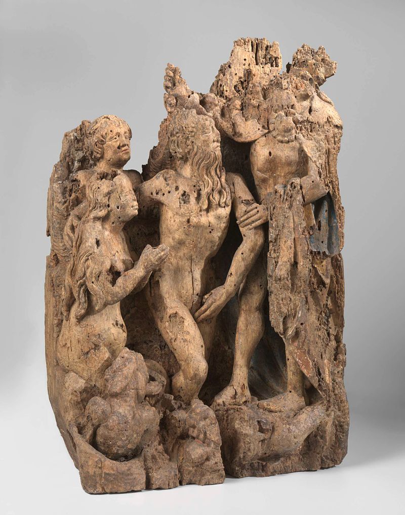 Descida de Cristo no Limbo, meio de carvalho, por Master of the Soest Altarpiece