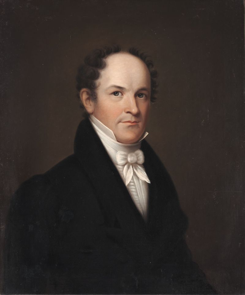 Portrait of Thomas Nuttall, oil on canvas by J. Whitfield