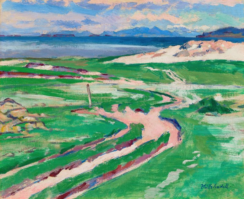 Landscape of The Road to the Sea, and Skye by Francis Campbell Boileau Cadell, oil painting