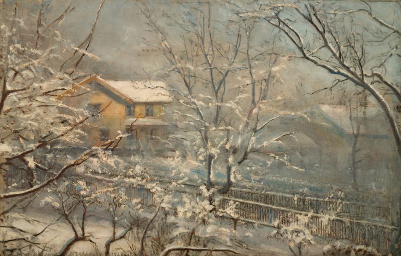 Paisaje al amanecer de Amaldus Nielsen, Impresionismo