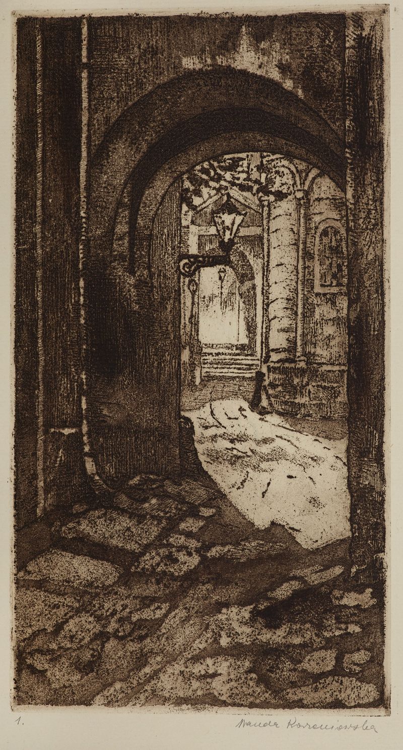 Gothic architecture of The Armenian Cathedral by Wanda Korzeniowska