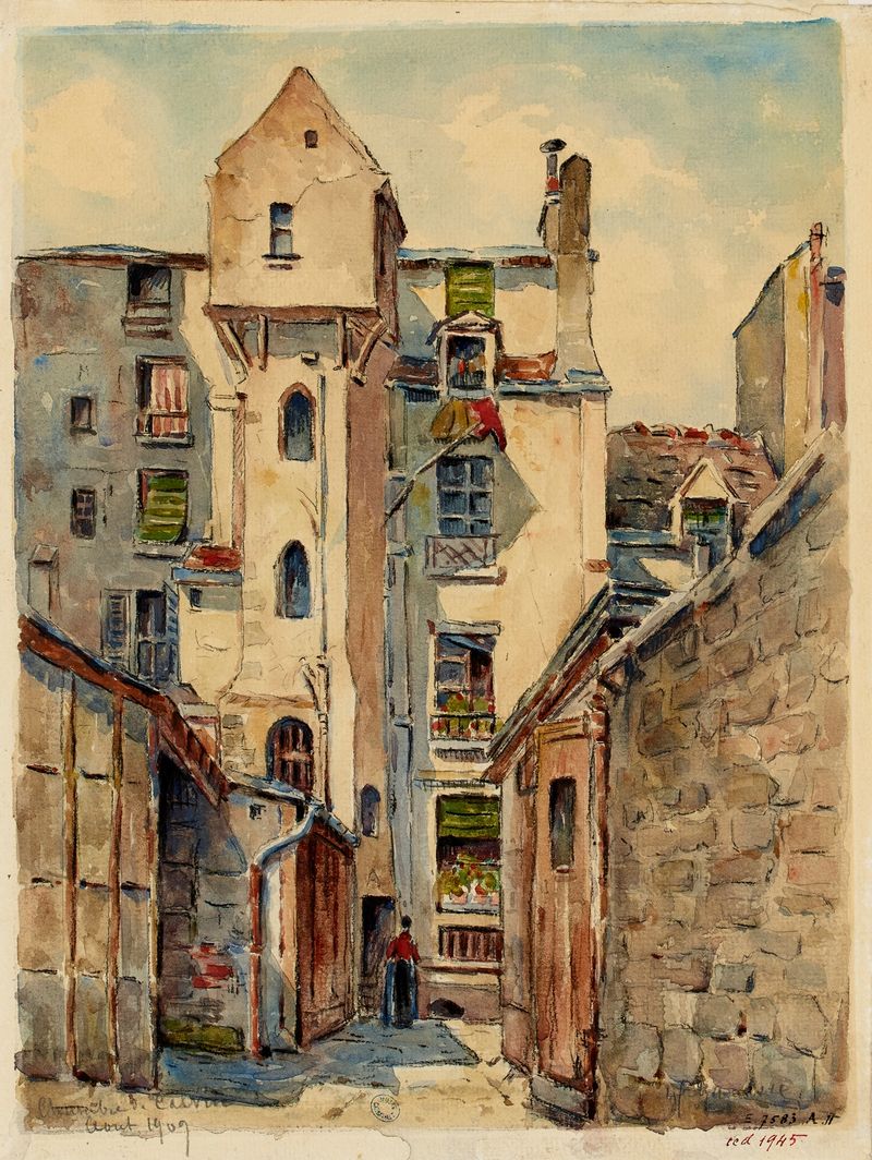Arquitetura de Tour ou la logette dite de Calvin de Georges-Henri Manesse, 1909