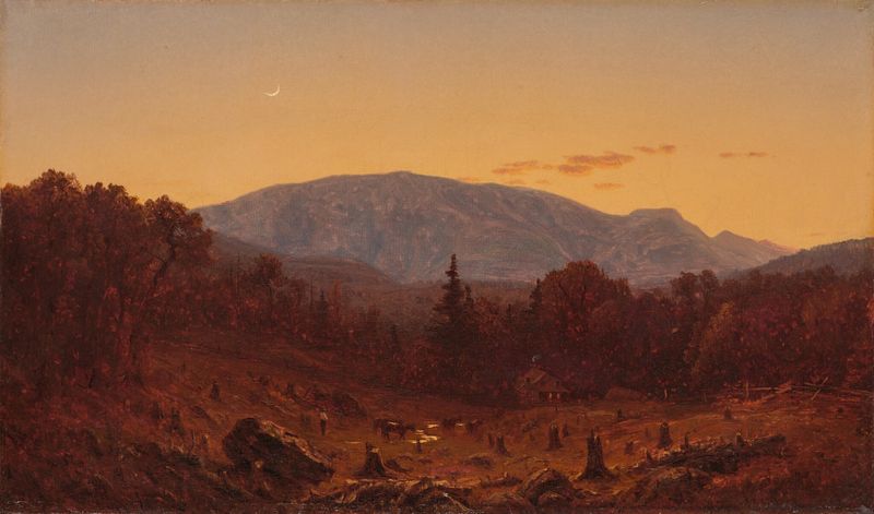 Twilight on Hunter Mountain, oil on canvas by Sanford Robinson Gifford