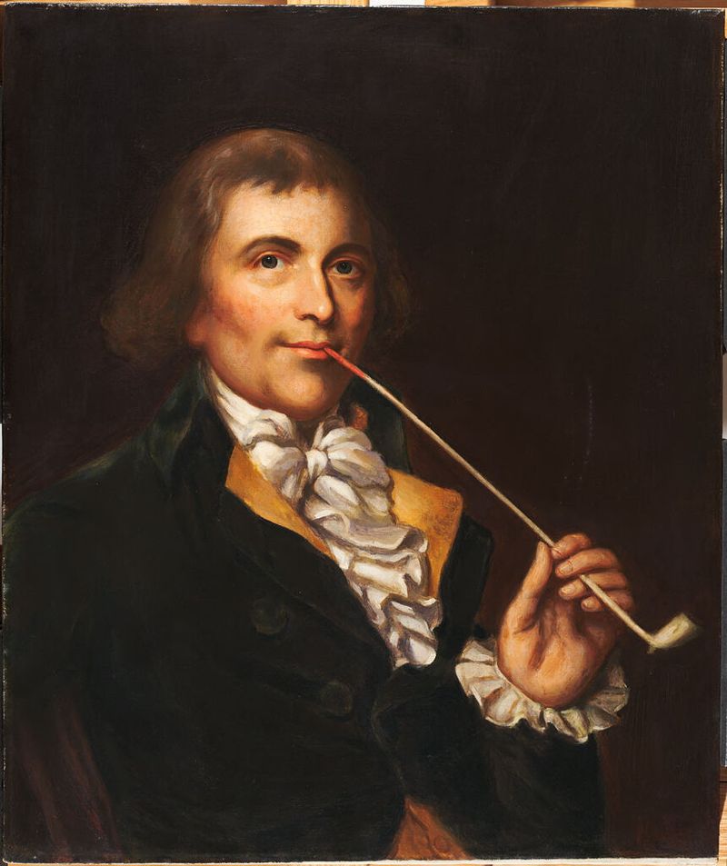 Pintura figurativa al óleo de un artista no identificado, Francis Welch, que muestra luz y sombra.