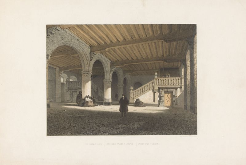 Vista interior de Ancient Hall at Louvain, arquitetura de François Stroobant