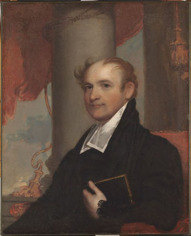 Portrait with a piercing gaze, oil on canvas by J. Whitfield