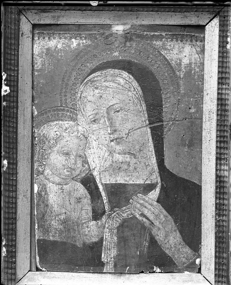 Virgin and Child, tempera on panel by Girolamo di Benvenuto di Giovanni del Guasta