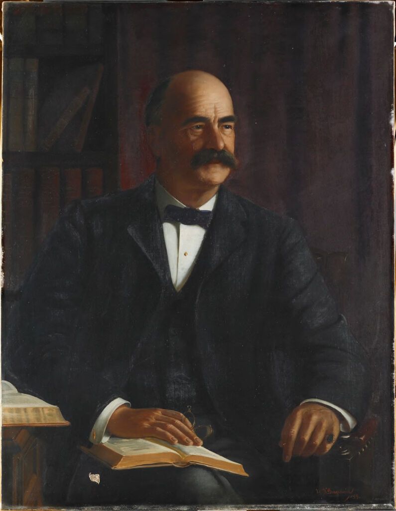 Retrato de James Bradstreet Greenough, óleo sobre tela de William H. Longmaid