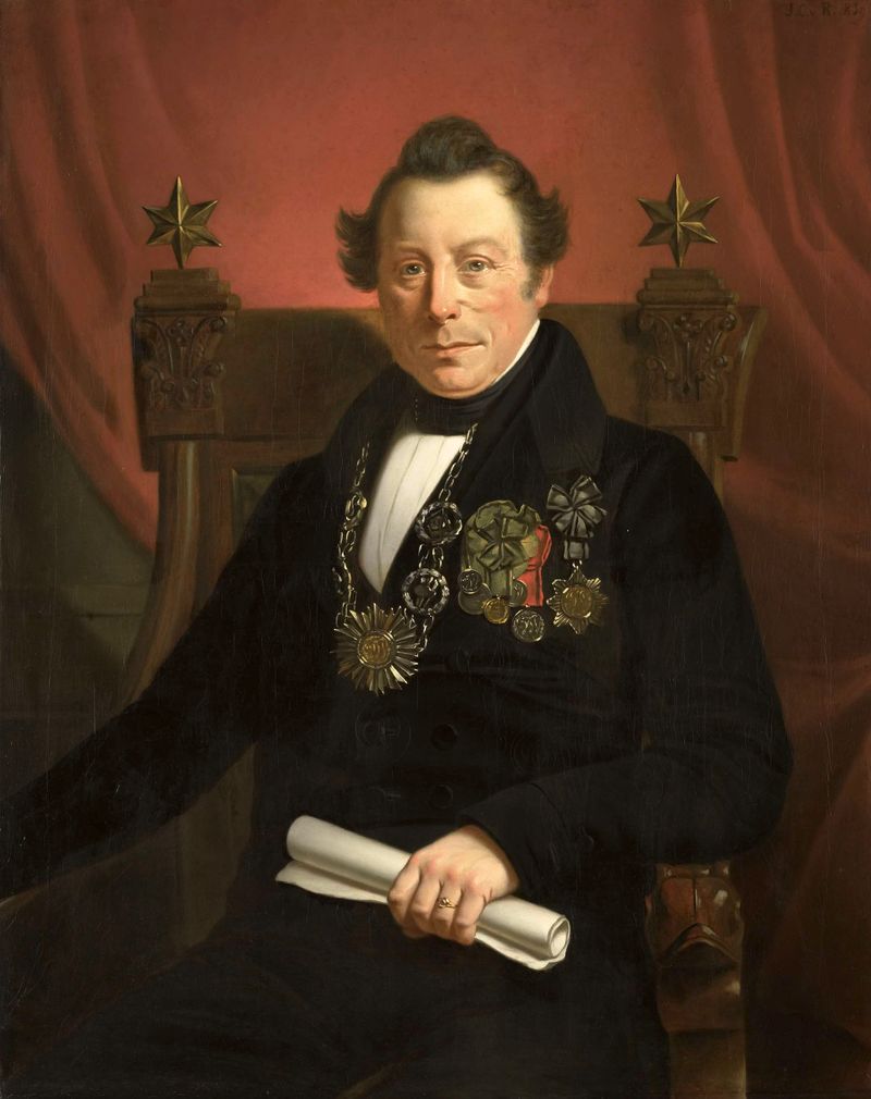 Retrato de Coenraad van Hulst, pintura al óleo de Jan Cornelis van Rossum