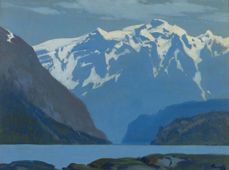 Landscape of Northwest; Desolation Sound, British Columbia by Frederick Judd Waugh, oil on canvas