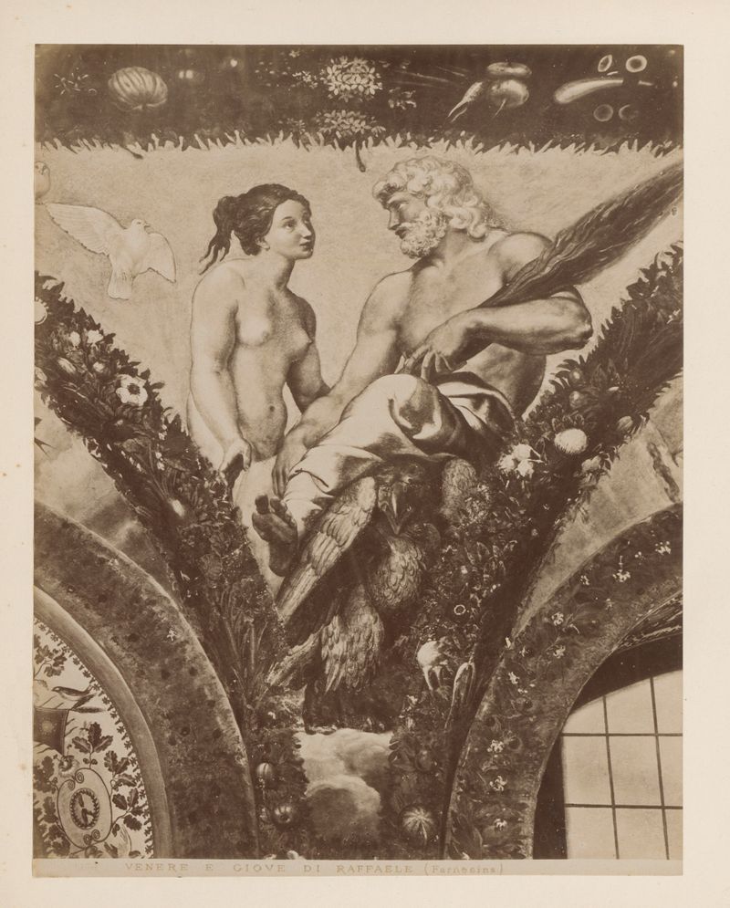 Fresco of Venus and Jupiter by Domenico Anderson, albumen print