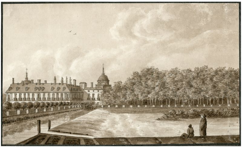 Paisaje con un castillo de Otto Howen, Post-Impresionismo