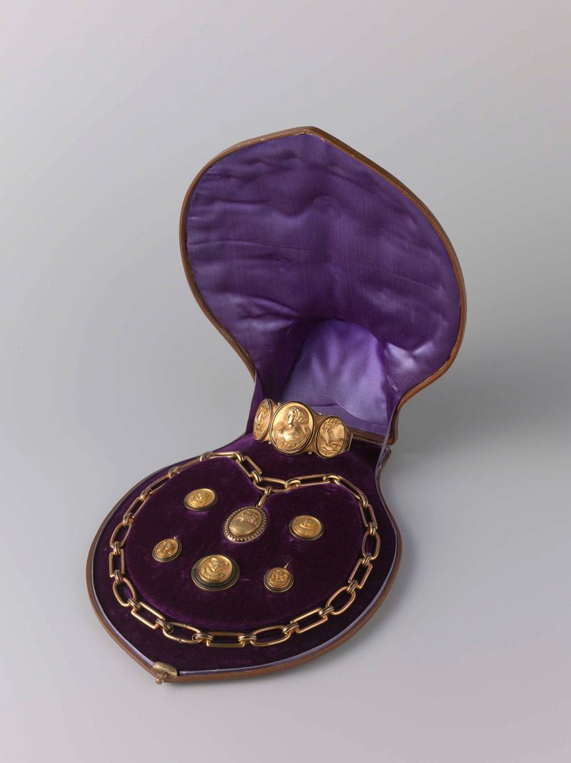 Conjunto de joias decorativas vitorianas de Johannes Mattheus van Kempen