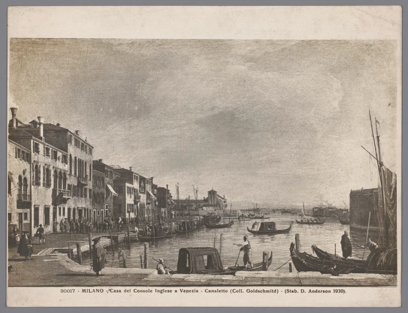 gelatin silver print of Canale di Santa Chiara by Domenico Anderson