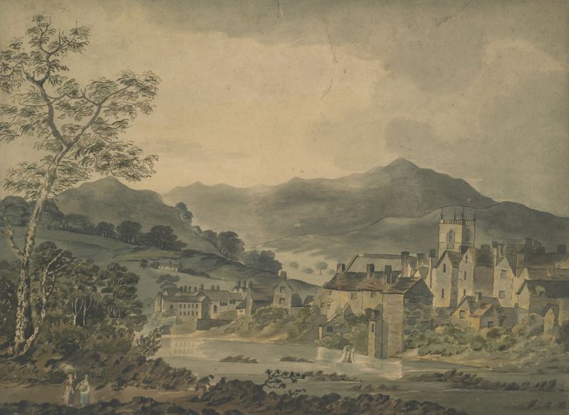 Genre scene depicting figures in light by Joseph Barber, c. 1790s