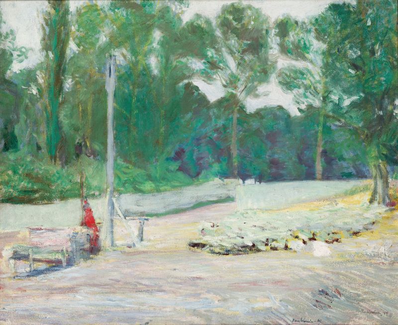 Landscape from the Vicinity of Kazimierz Lubelski, óleo sobre tela de Józef Pankiewicz