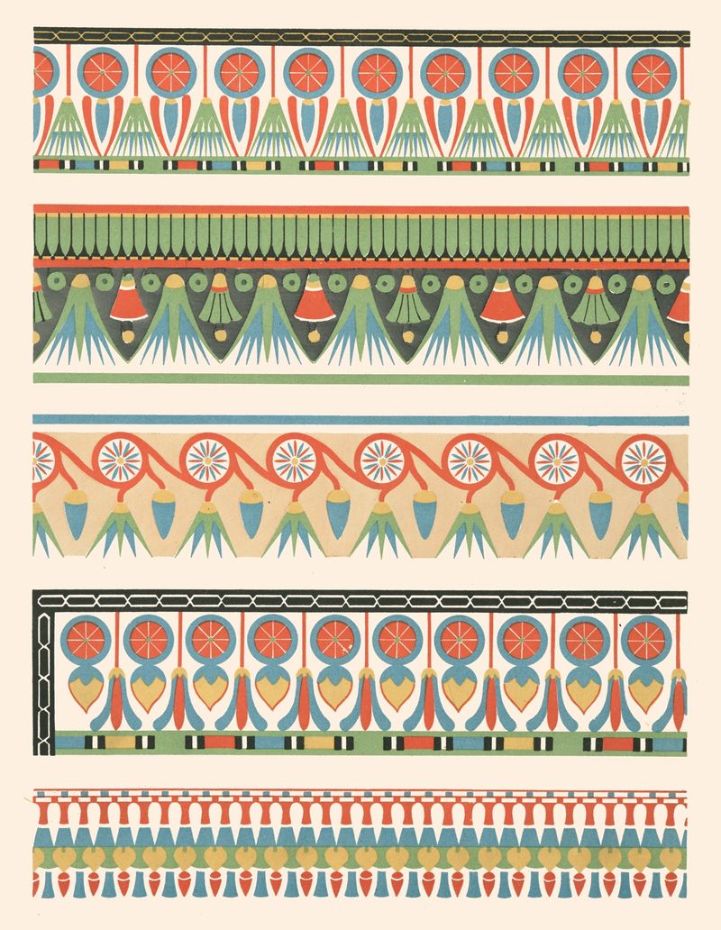Figurative artwork by Gustave Jéquier, 1911, featuring gold accents and intertwined colors.
