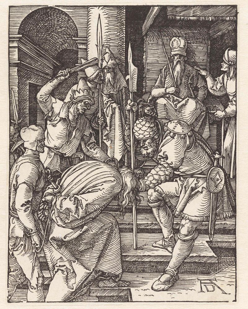 Cena religiosa com Cristo, gravura de Albrecht Dürer