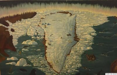 Pintura a óleo de Emanuel A. Petersen retratando uma paisagem serena.