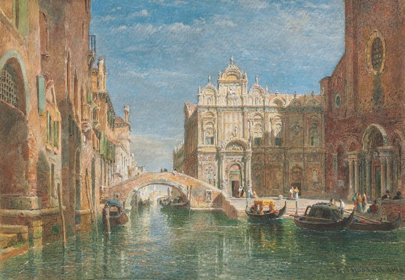 Gothic architecture of The Church of SS. Giovanni e Paolo by Edward Angelo Goodall