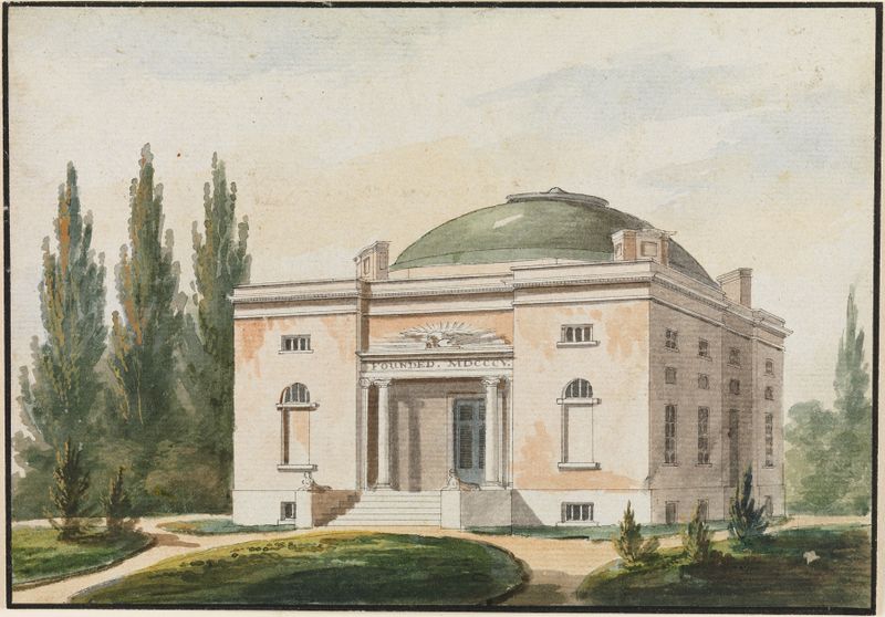 Arquitetura neoclássica da Academia de Belas Artes da Pensilvânia de Pavel Petrovich Svinin