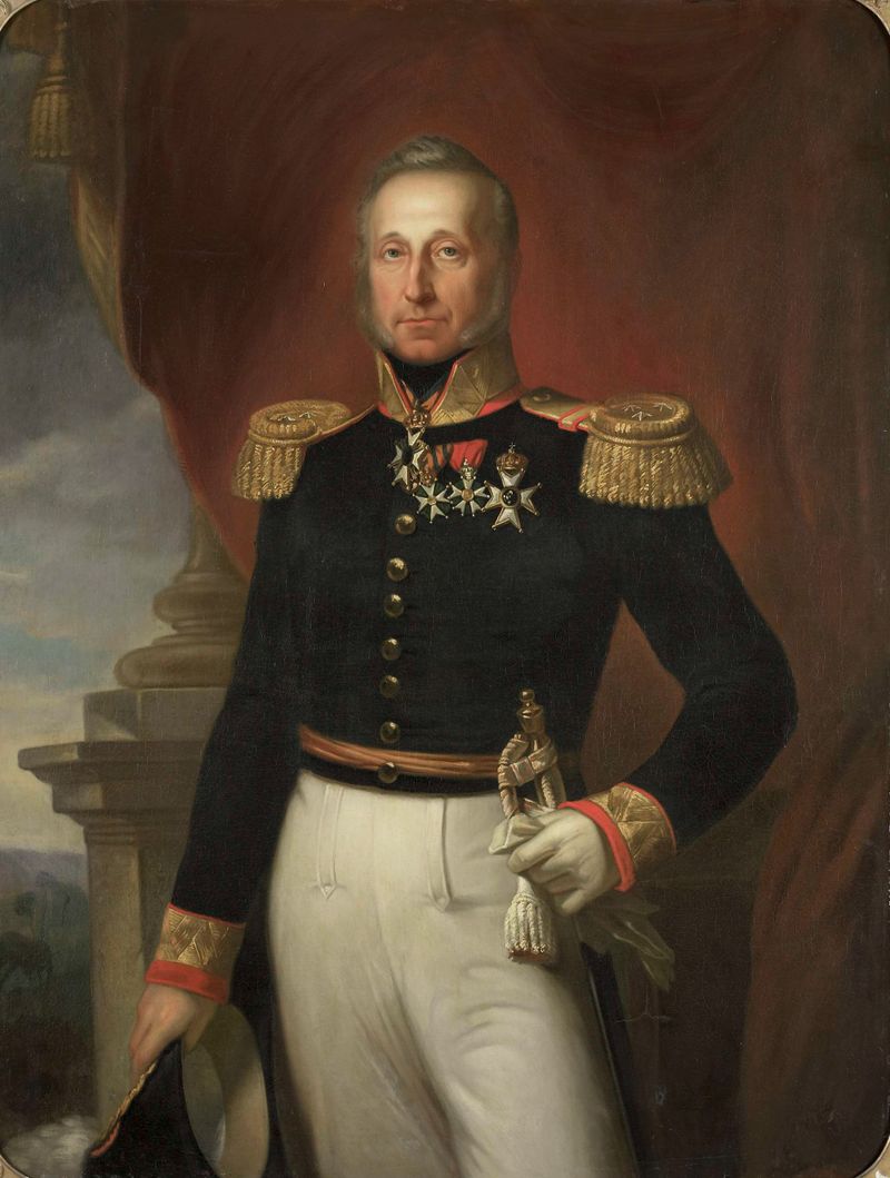 Portrait of Dominique Jacques de Eerens, oil painting by Cornelis Kruseman