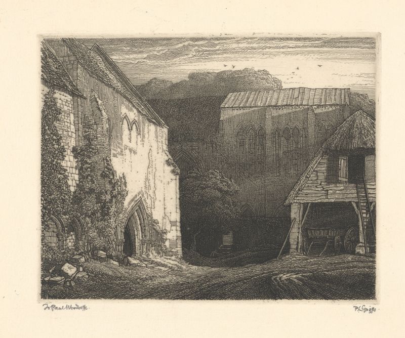 Landscape of Priory Farm by Frederick Landseer Maur Griggs, oil painting