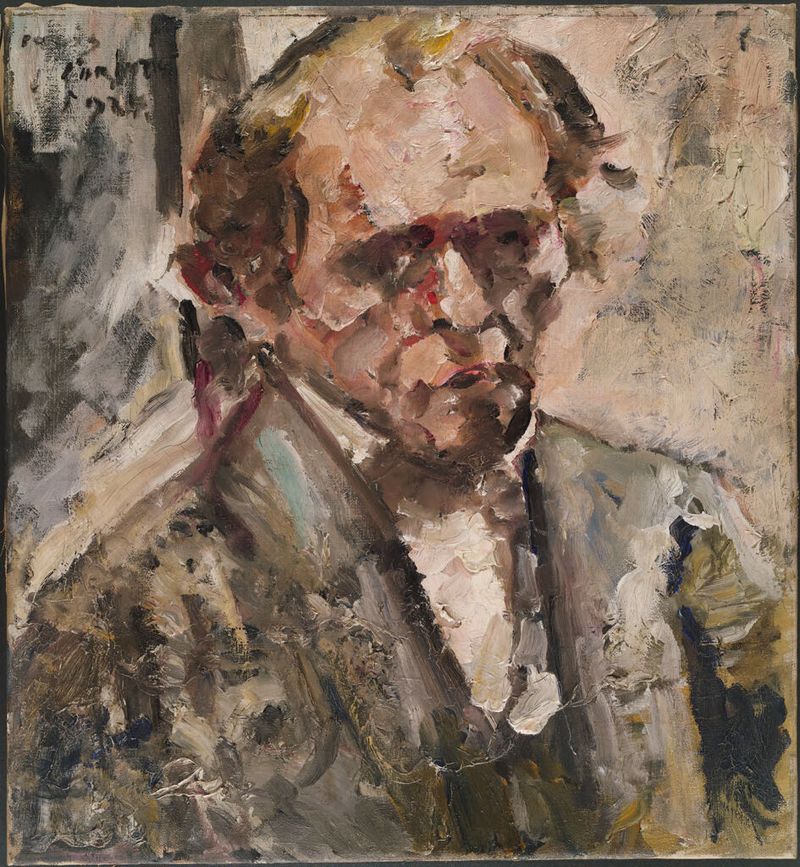 Self-Portrait by Lovis Corinth, oil on canvas depicting introspection and emotion