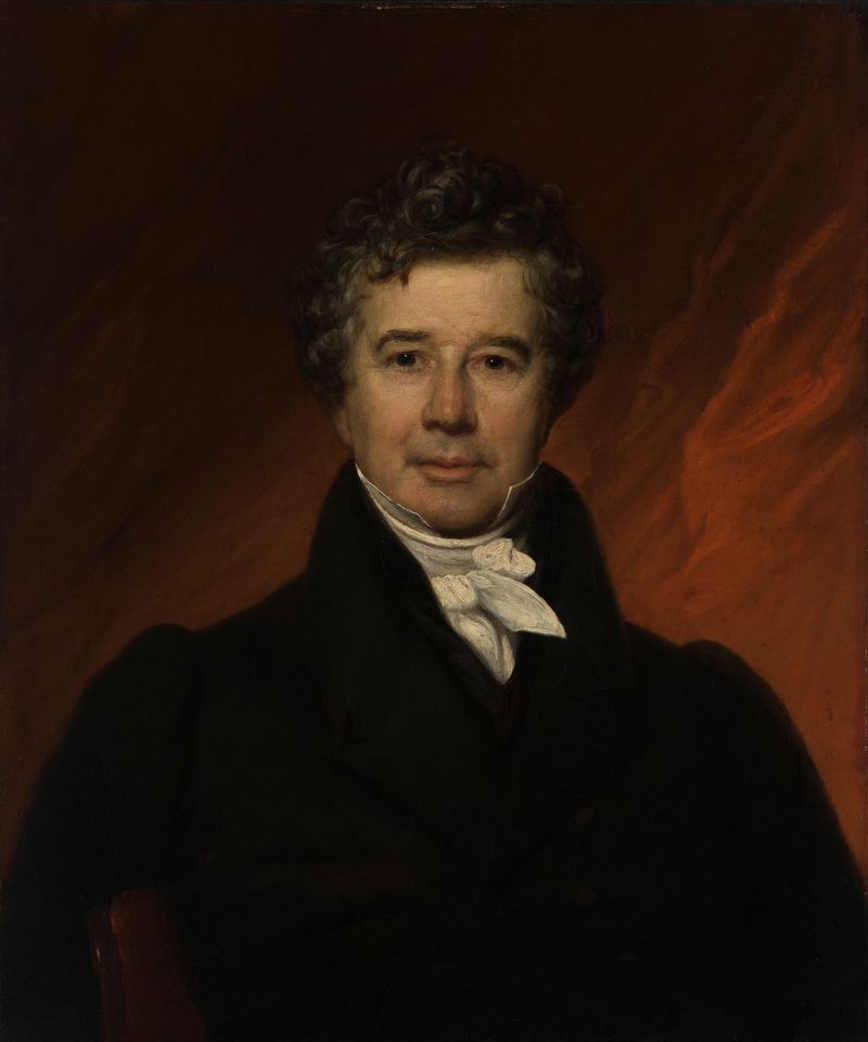(Asa) Samuel Hammond, oil on canvas by Francis Alexander, features a man in a suit and hat.