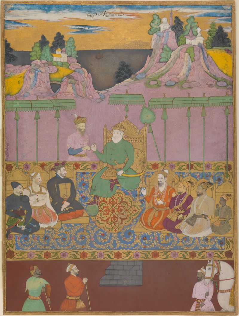 A Casa de Bijapur, meio de prata por Kamal Muhammad