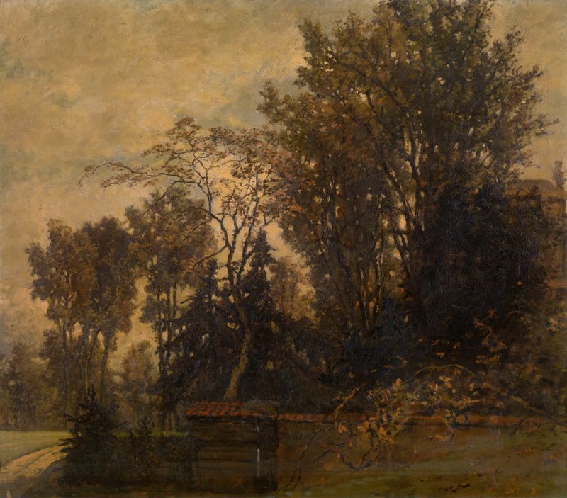 Landscape by Joseph Lies, impressionism, depicting serene horizon and gentle light