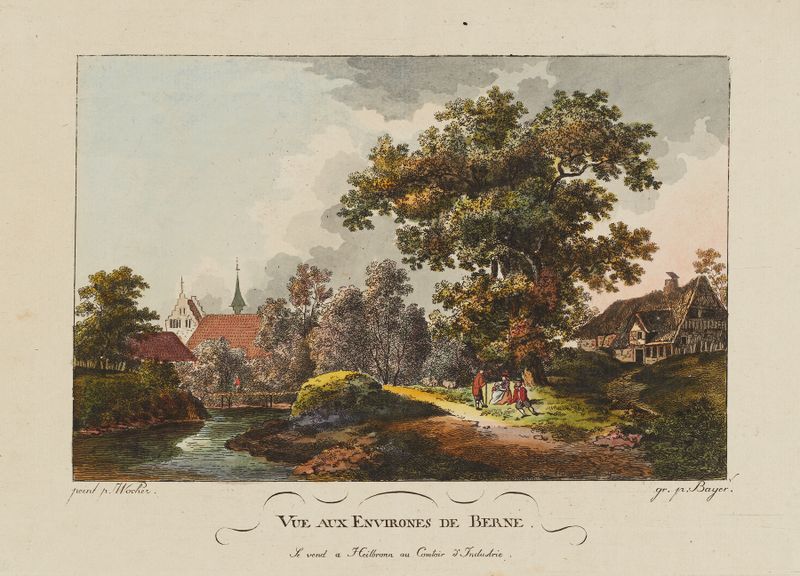 Vue aux Environes de Berne de Marquard Wocher, obra de paisaje