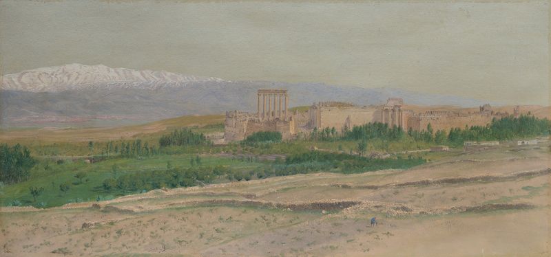 Paisagem de Baalbek, pintura a óleo de Frederic Edwin Church