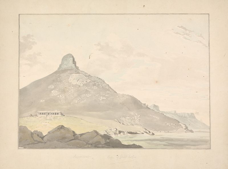 Landscape of Sugar Loaf, Cape of Good Hope by Samuel Davis, oil painting