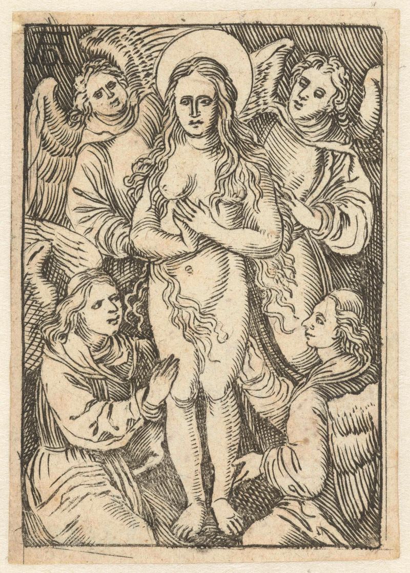 Grabado renacentista de Maria Magdalena por Unknown Artist
