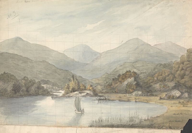 Vista do Rio Entre os Lagos, óleo sobre tela de Isaac Weld