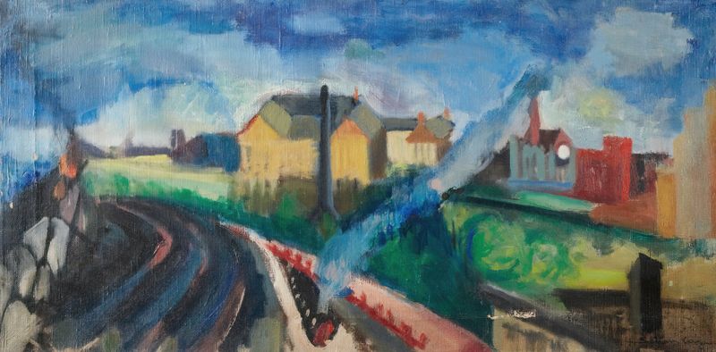 Abstract landscape by Morton Livingston Schamberg, medium unknown