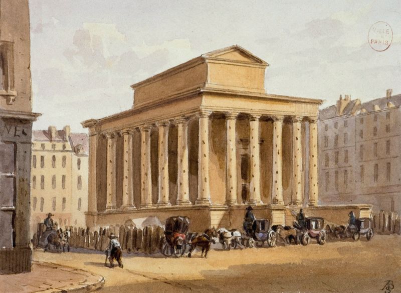 Chapel architecture with intricate ornamentation by Auguste-Sébastien Bénard, 1810