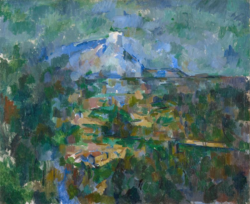 View of Mount Sainte-Victoire from Les Lauves, oil on canvas by Paul Cezanne