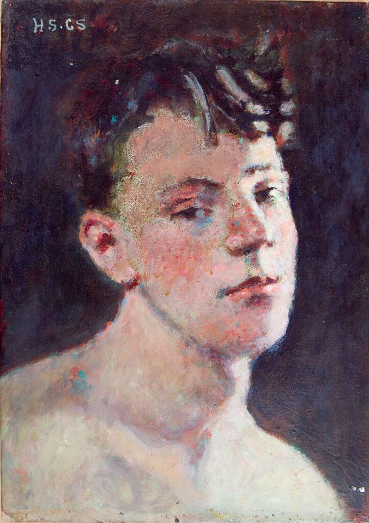 Pintura figurativa al óleo de Denman Waldo Ross que representa la interacción de luz y color